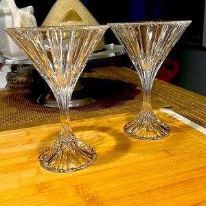 Mikasa Park Lane Chrystal Martini glasses, set of 2.